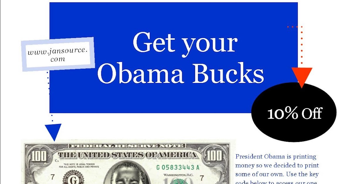 Jansource Did You Get Your Obama Rebate 