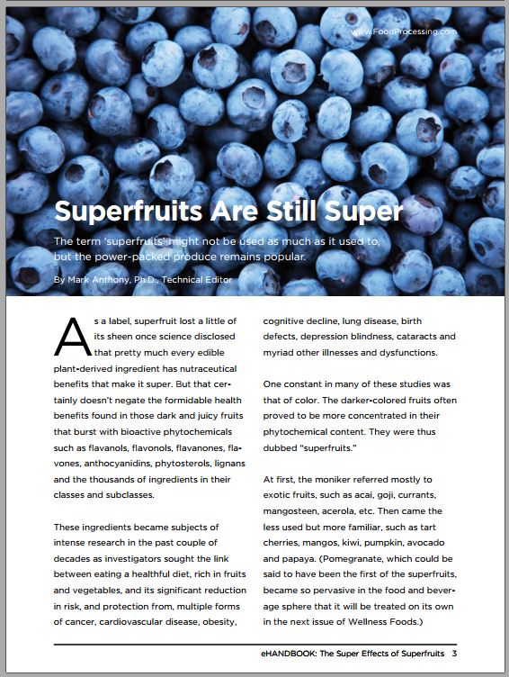 Blueberry FoodTech Food Processing Magazine eBook