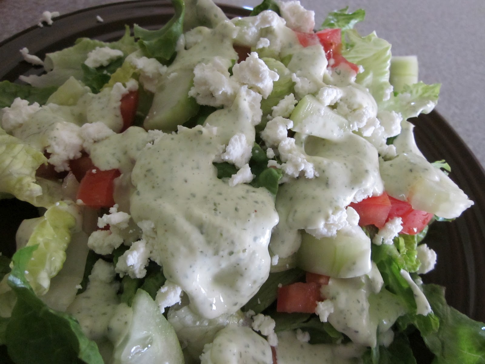 Just Sayin' Creamy Parsley Salad Dressing