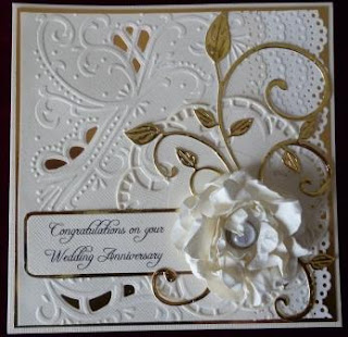 Handcrafted by Helen: 3 Golden Wedding Anniversary Cards