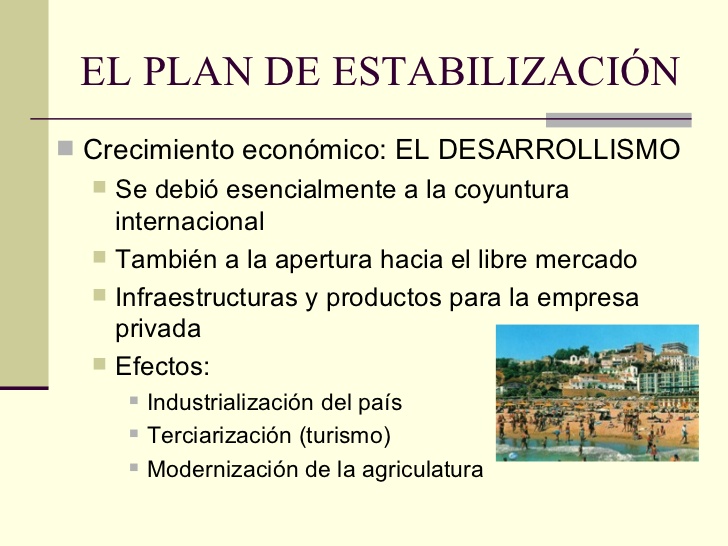 sociales y lengua Plan de Estabilización de 1959