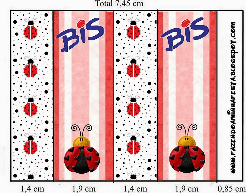 Free Printable Candy Bar Labels for a Ladybugs.