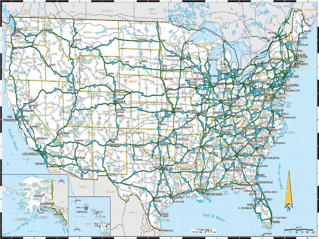 United States Highways Map | Usa Map 2018