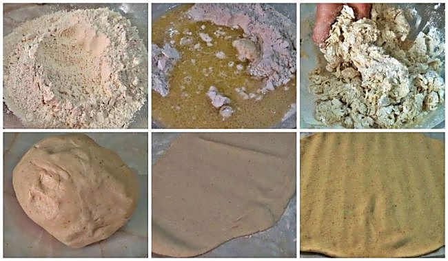 Preparación de la masa de pizza casera