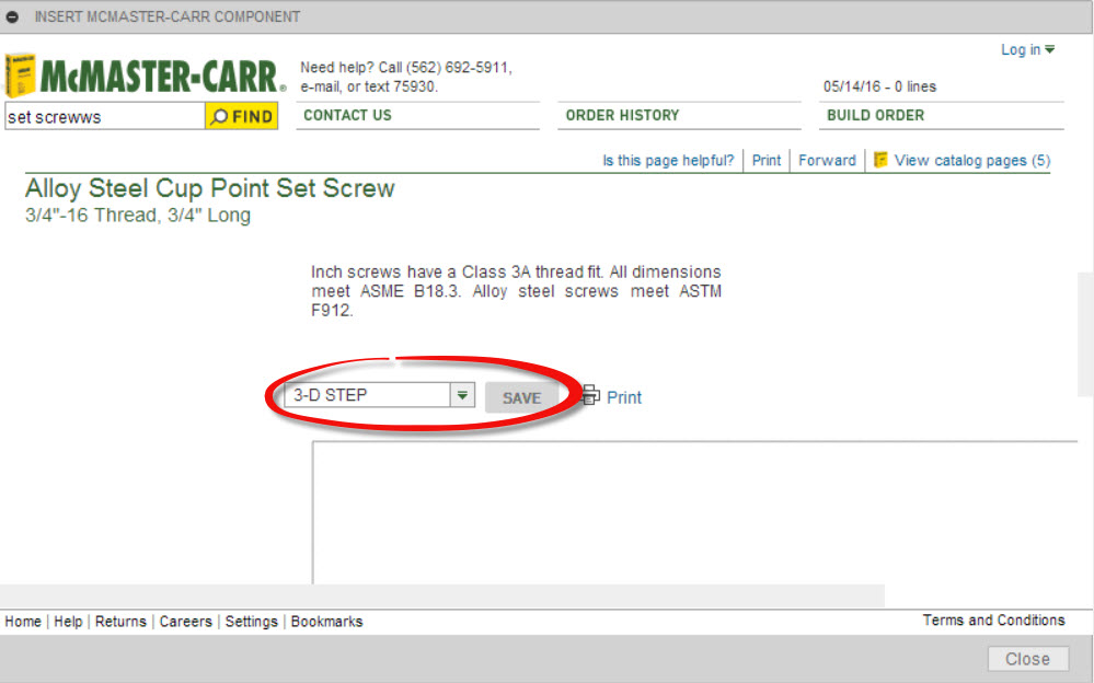 Saving the model to insert into Fusion 360