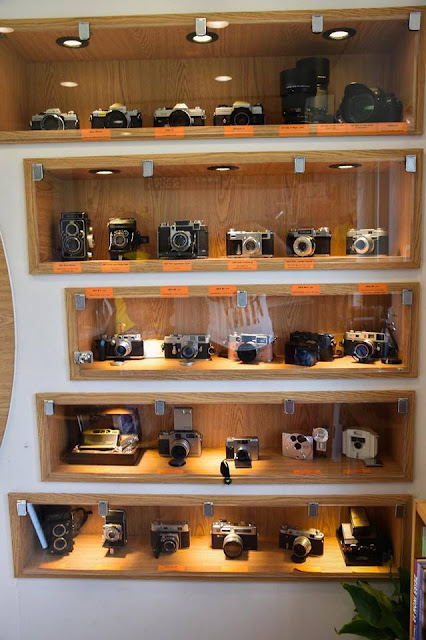 cameras inside dreamy camera cafe