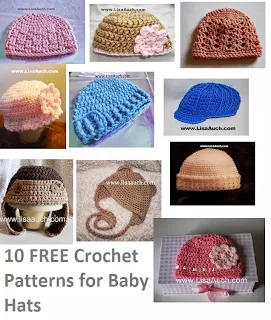 free crochet patterns-10- free crochet patterns baby hats-christmas Crochet Patterns-free crochet patterns