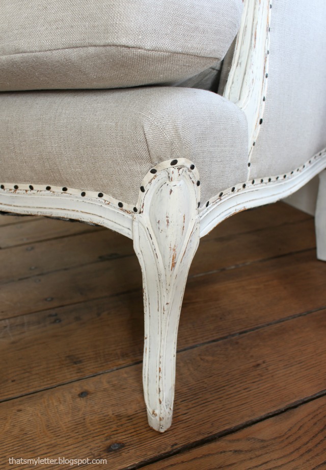 That's My Letter How to Reupholster a Wing Chair