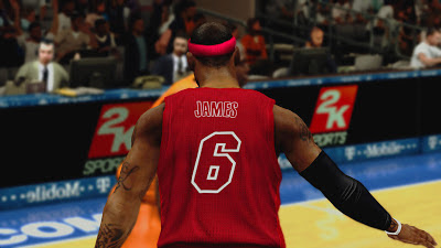 NBA 2K13 Miami Heat Red Xmas Jersey Patch