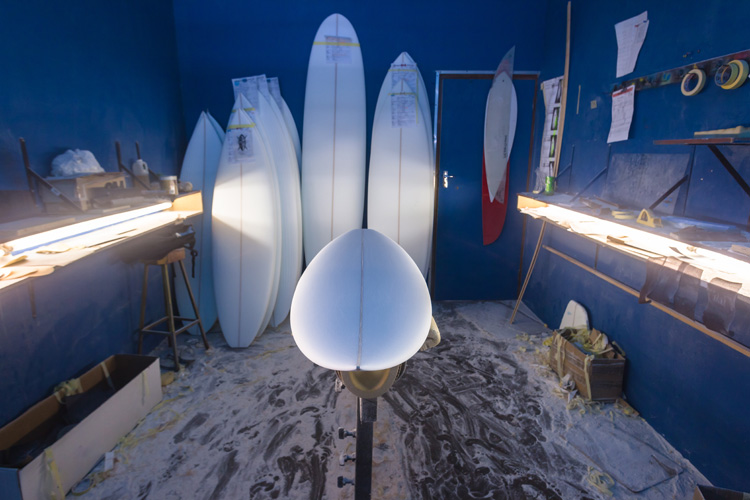 Painting A Surfboard Before Glassing Painting A Surfboard Before Glassing