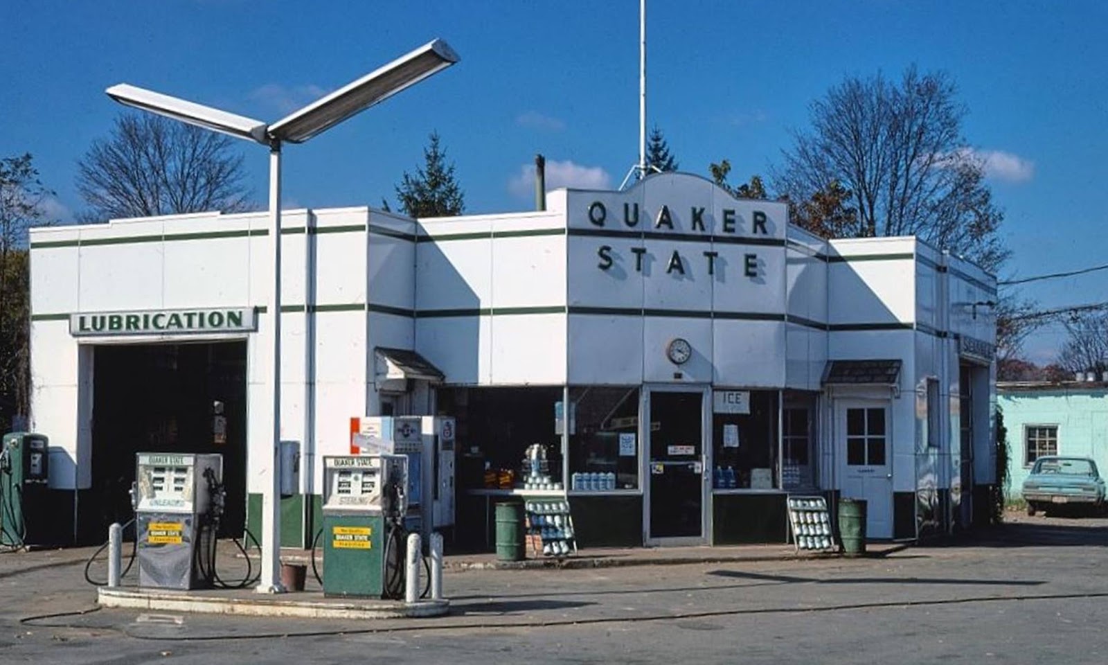 Just A Car Guy Quaker State station on old Route 6 in Youngsville, PA