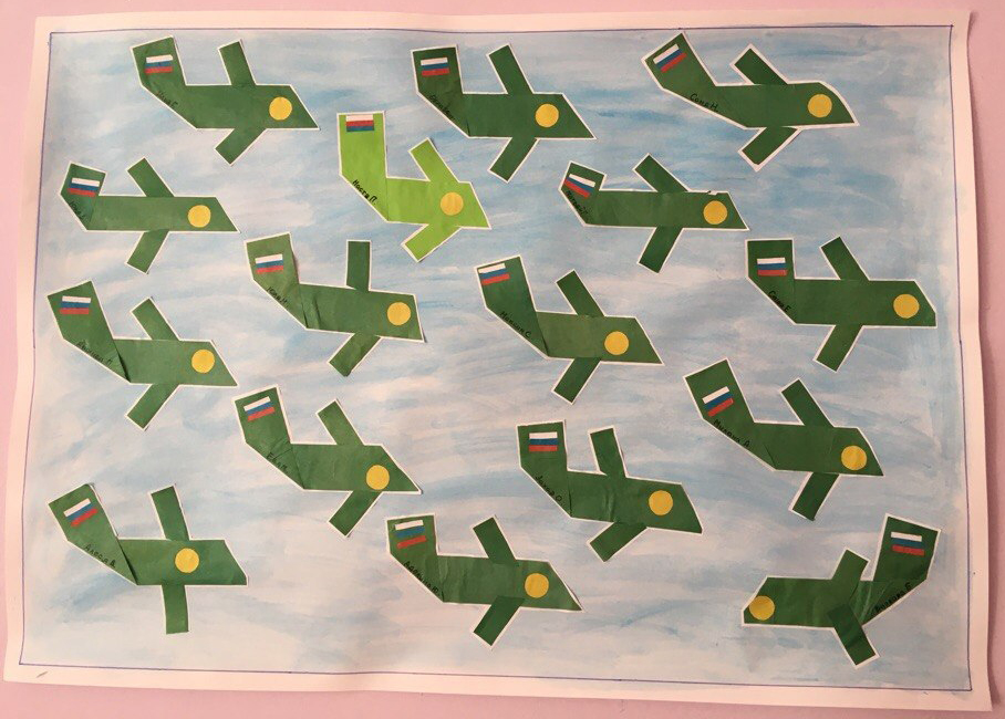 коллективная композиция летящие самолеты. коллективная аппликация летящие самолеты. коллективная аппликация летящие самолеты. аппликация летящие самолеты в средней группе. коллективная аппликация самолеты.