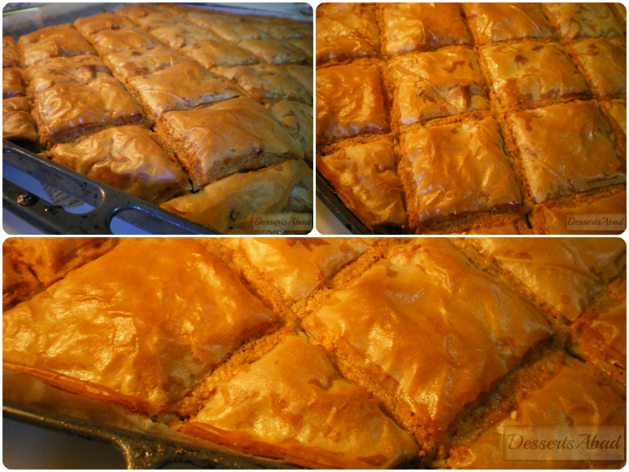 Baklava de Jijona (horneado)