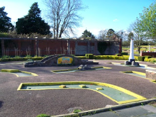 The Crazy Golf course at Happy Mount Park in Morecambe