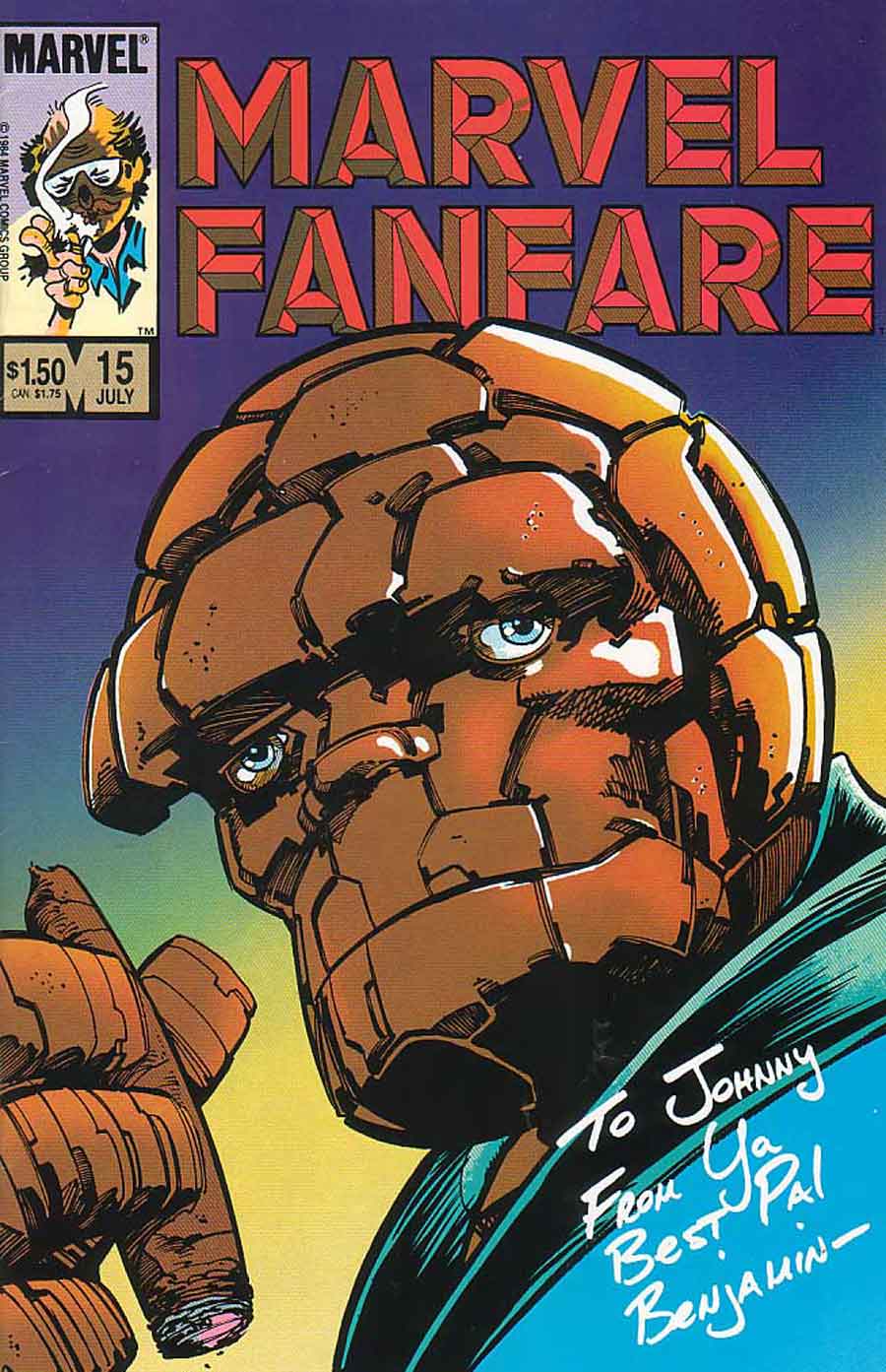 Marvel Fanfare #15 - Barry Windsor Smith 1980s marvel comic book cover