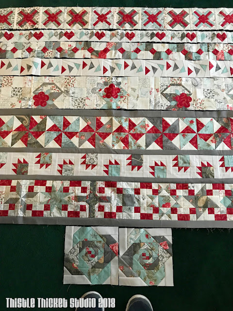 Row Quilt Challenge by Thistle Thicket Studio. www.thistlethicketstudio.com