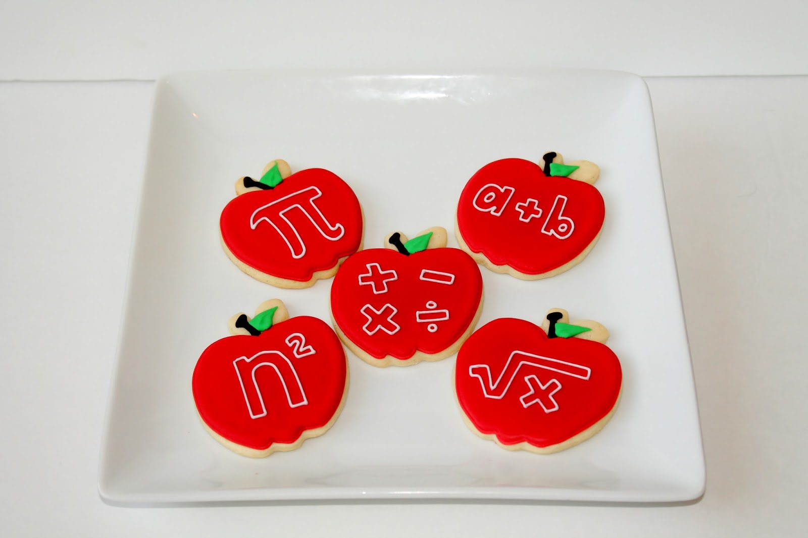 Sweet Melissa's Cookies: Apple Cookies with Math Symbols
