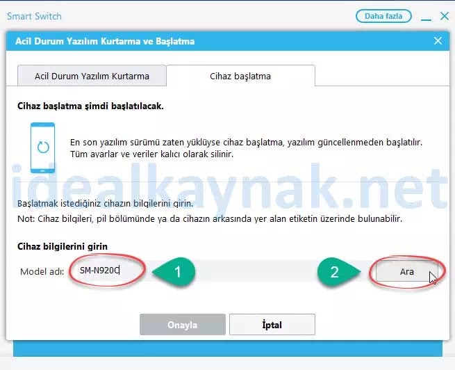 Samsung Smart Switch Kullanimi Yazilim Kurtarma Ideal Kaynak