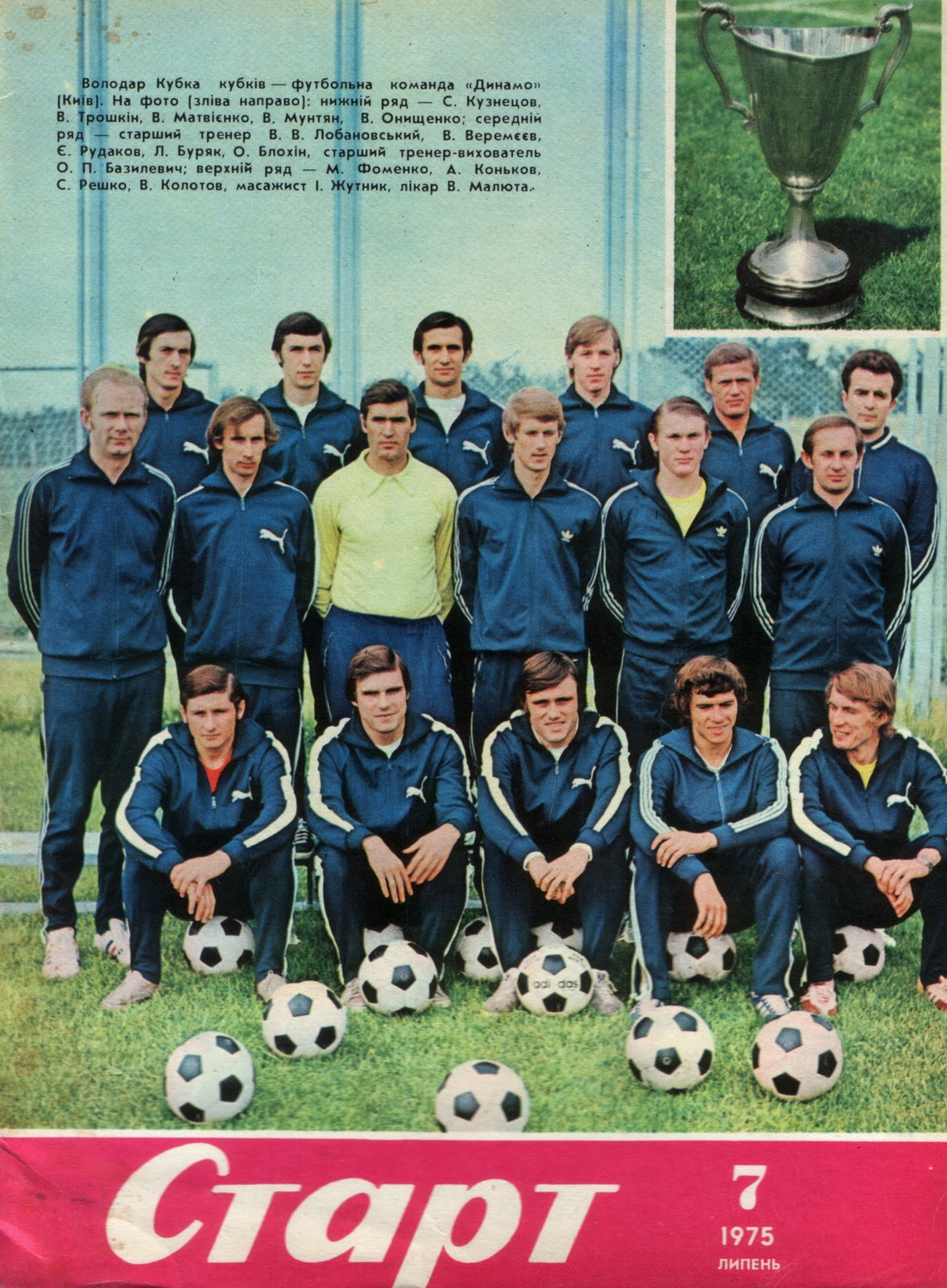 DYNAMO KIEV 1974-75. | Best Barcelona FC Wallpaper 2012: DYNAMO KIEV ...