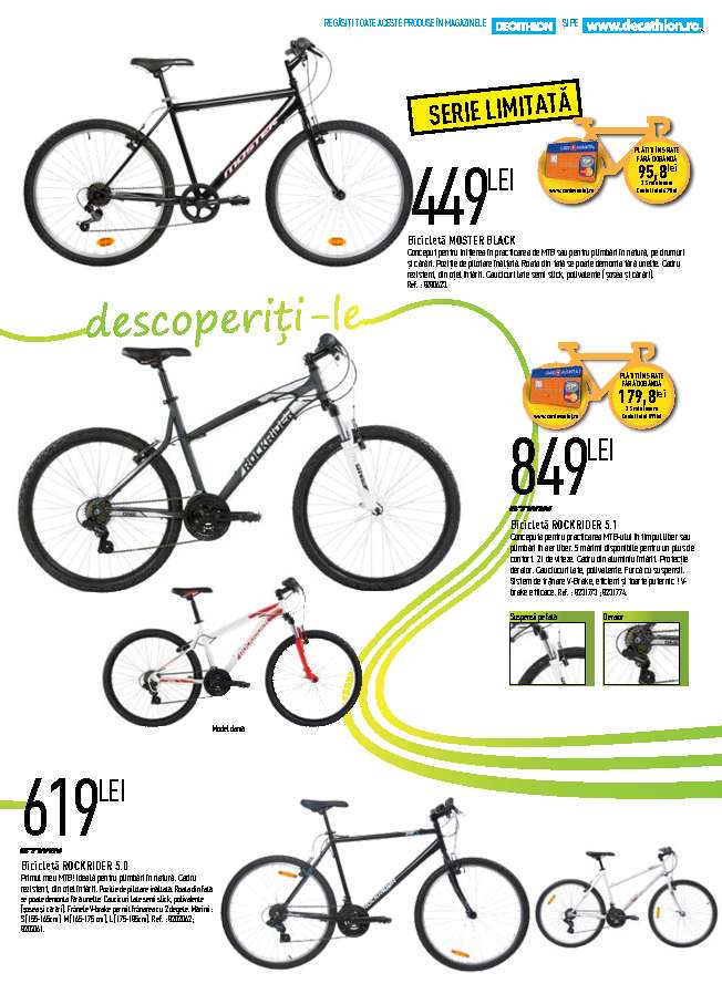 Catalog oferte si promotii Catalog biciclete Decathlon Iasi martie