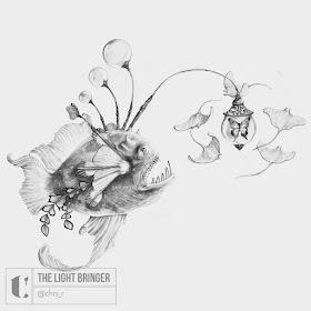 03-Light-Bringer-inspired-by-Angler-Fish-Chris-R-Detailed-Drawings-Involving-Animals-www-designstack-co