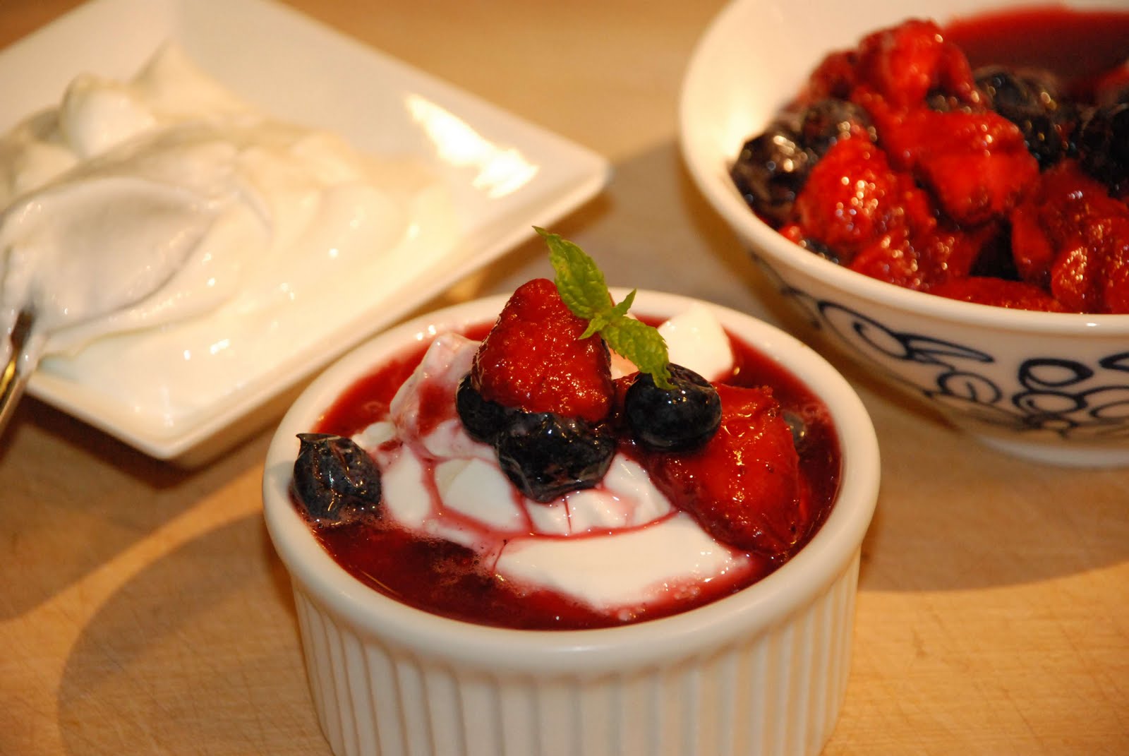 Culinary Encounters Greek Yogurt With Macerated Blueberries and