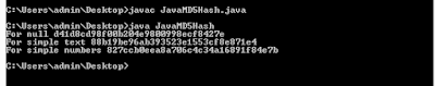 Implementation of MD5 or SHA Algorithm in Java