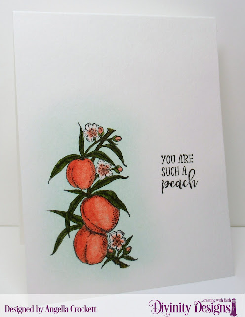 Divinity Designs Peach Branch, Card Designer Angie Crockett