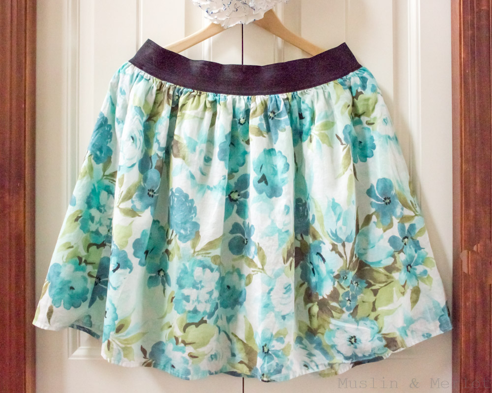 Dress to Skirt Refashion | No-Sew - Muslin and Merlot