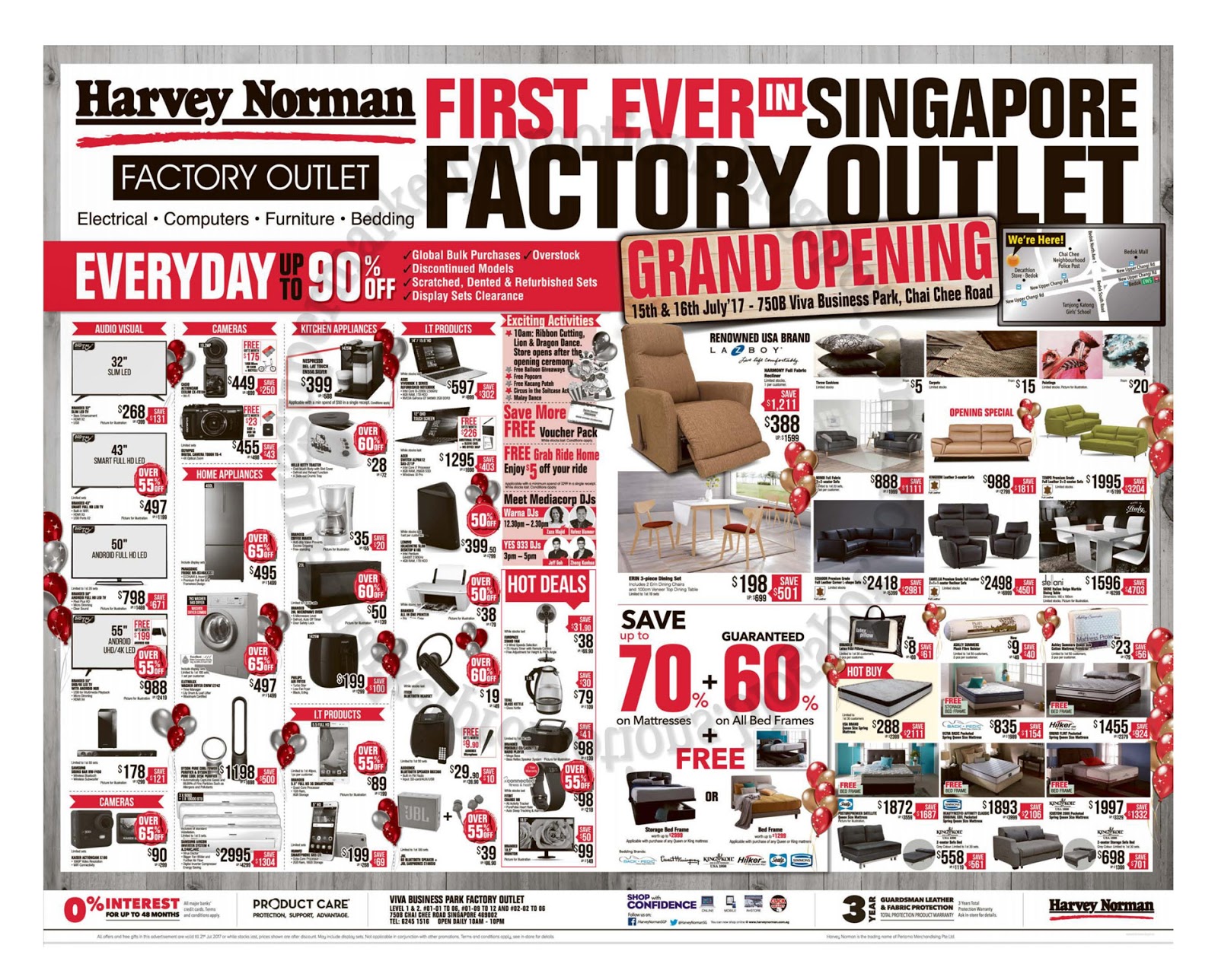 Harvey Norman Factory Outlet Opening 15 16 July 2017 Supermarket