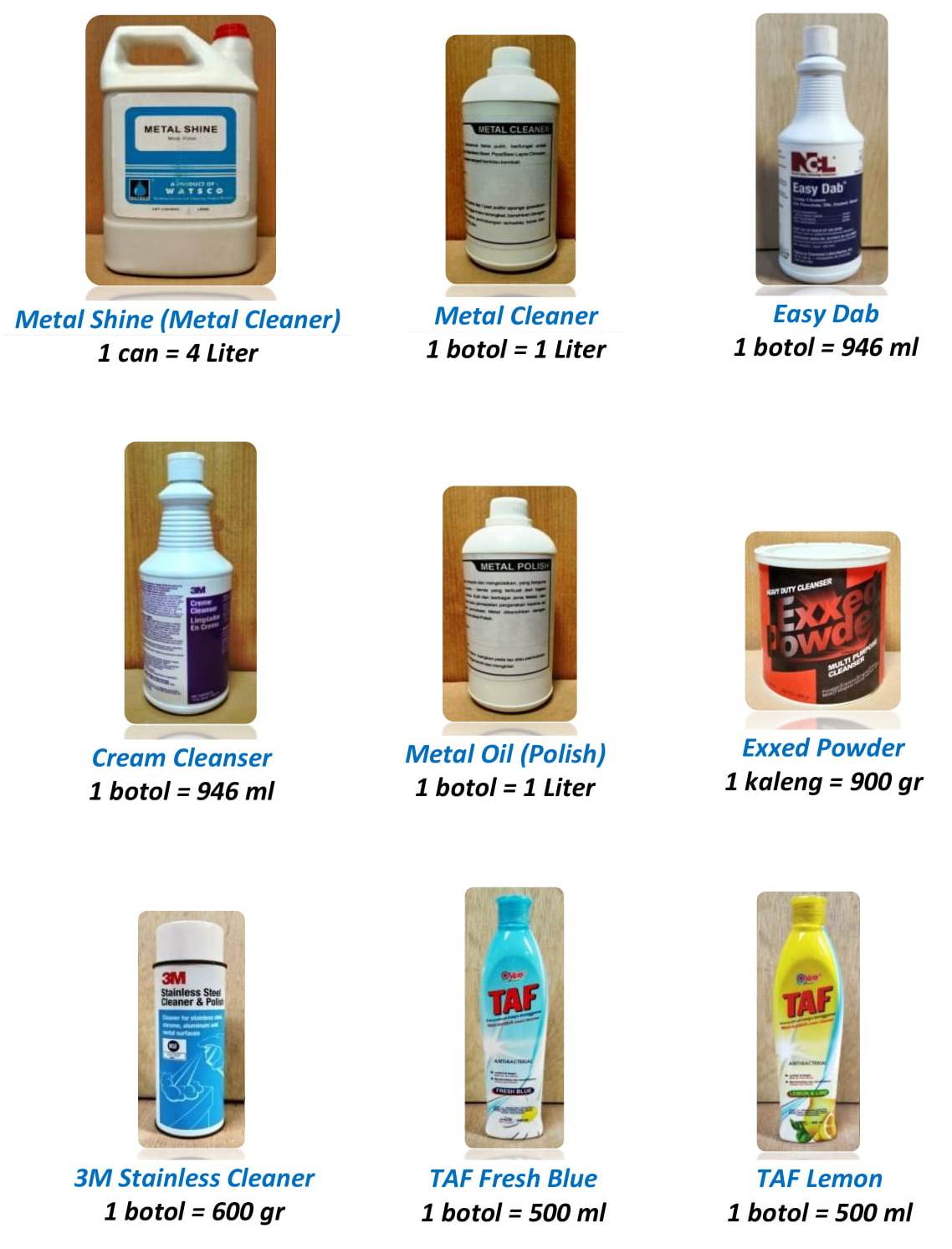 Housekeeping Equipment di Bali Chemical Housekeeping (Obat Pel, Sabun