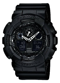 G Shock Combination Miltary Watch-Matte Black model number is GA-100-1A1CU
