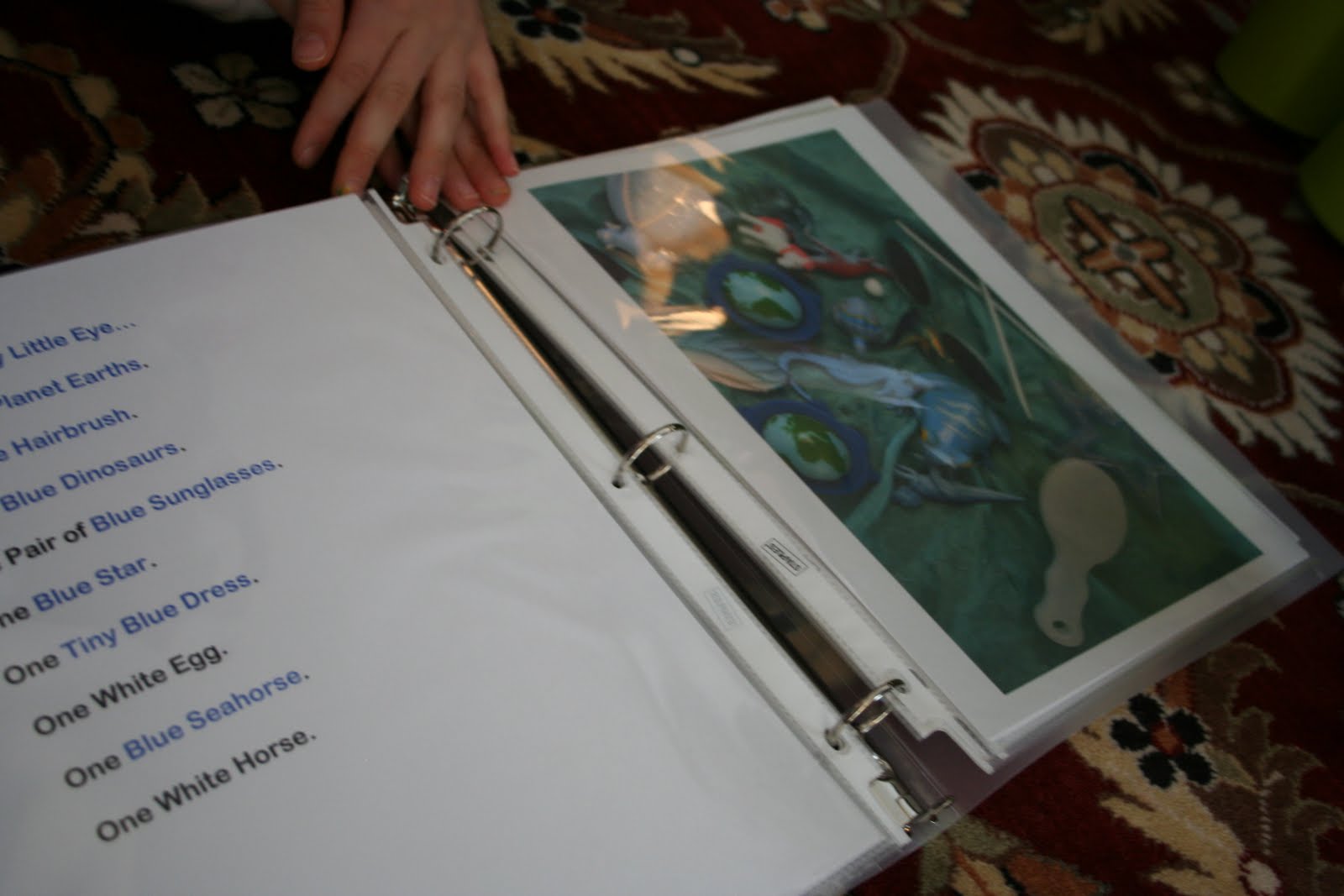 Pink and Green Mama * Homemade Gift Eye Spy Book