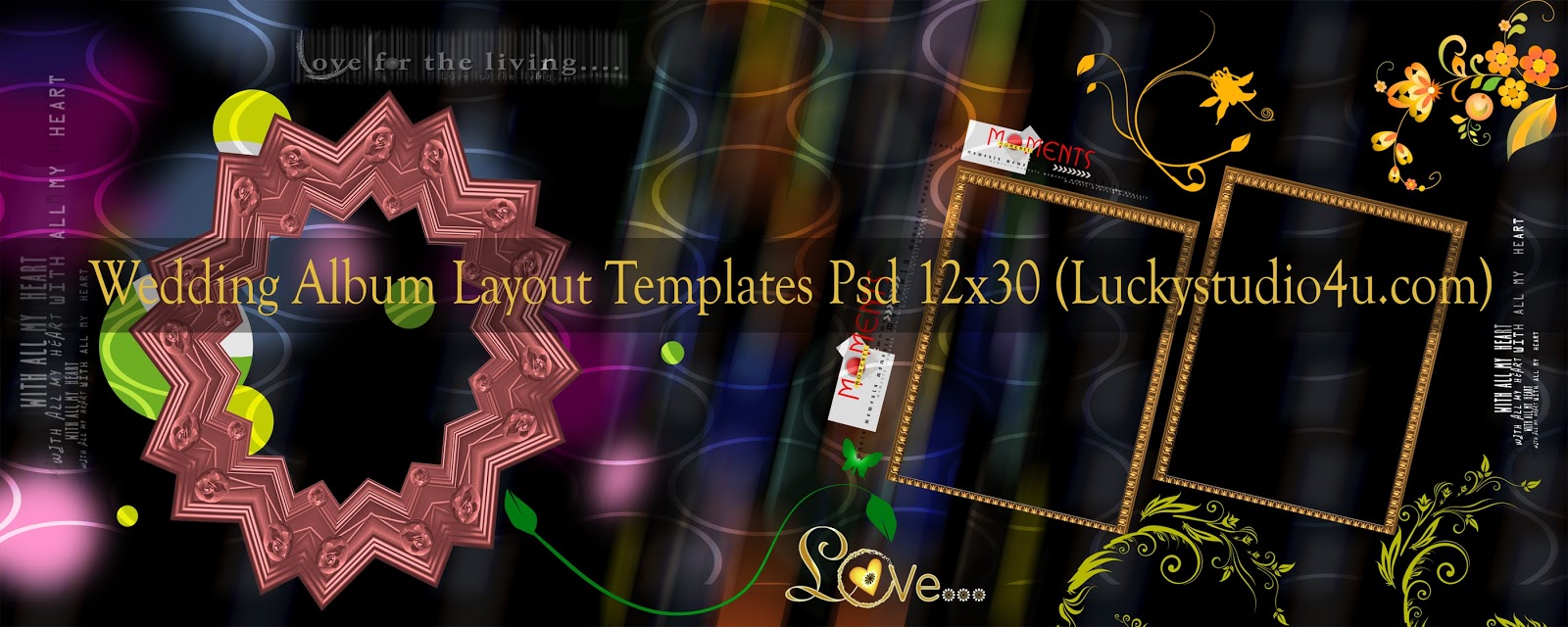 Wedding Album Layout Templates 12x30 Psd Files Download Luckystudio4u