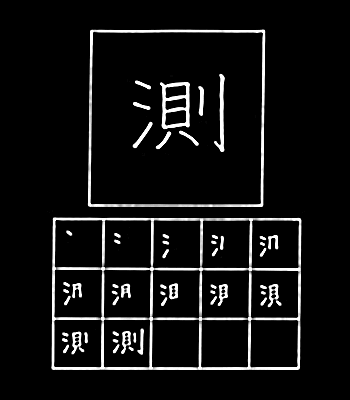 kanji mengukur