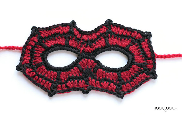 masque spiderman au crochet