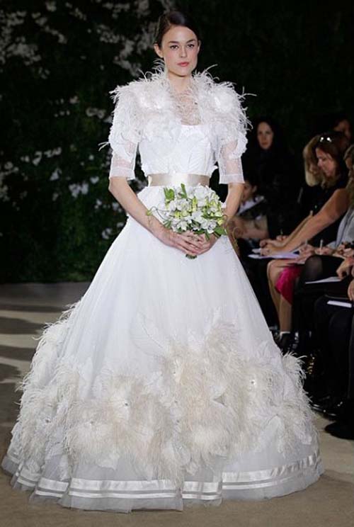 Modern White Spring Wedding Dresses 2011 From Carolina Herrera ...