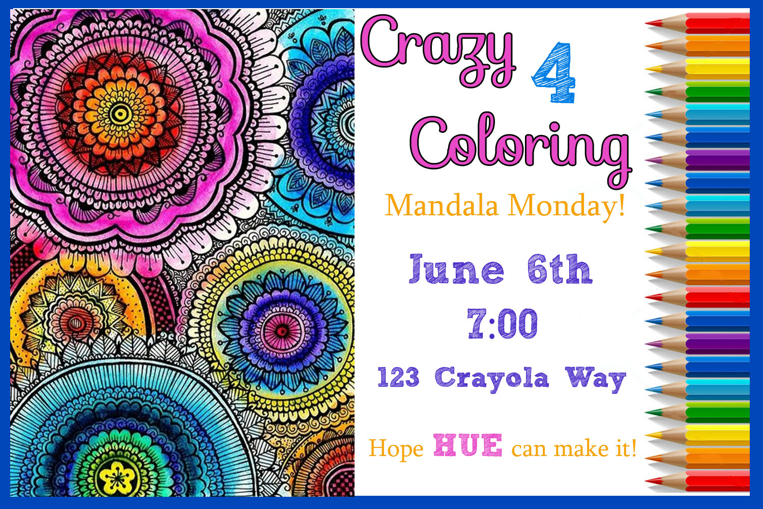 Invite and Delight: Crazy for Coloring - for Adults!