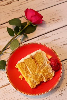 Orange, almond and mascarpone layer cake (gluten free)
