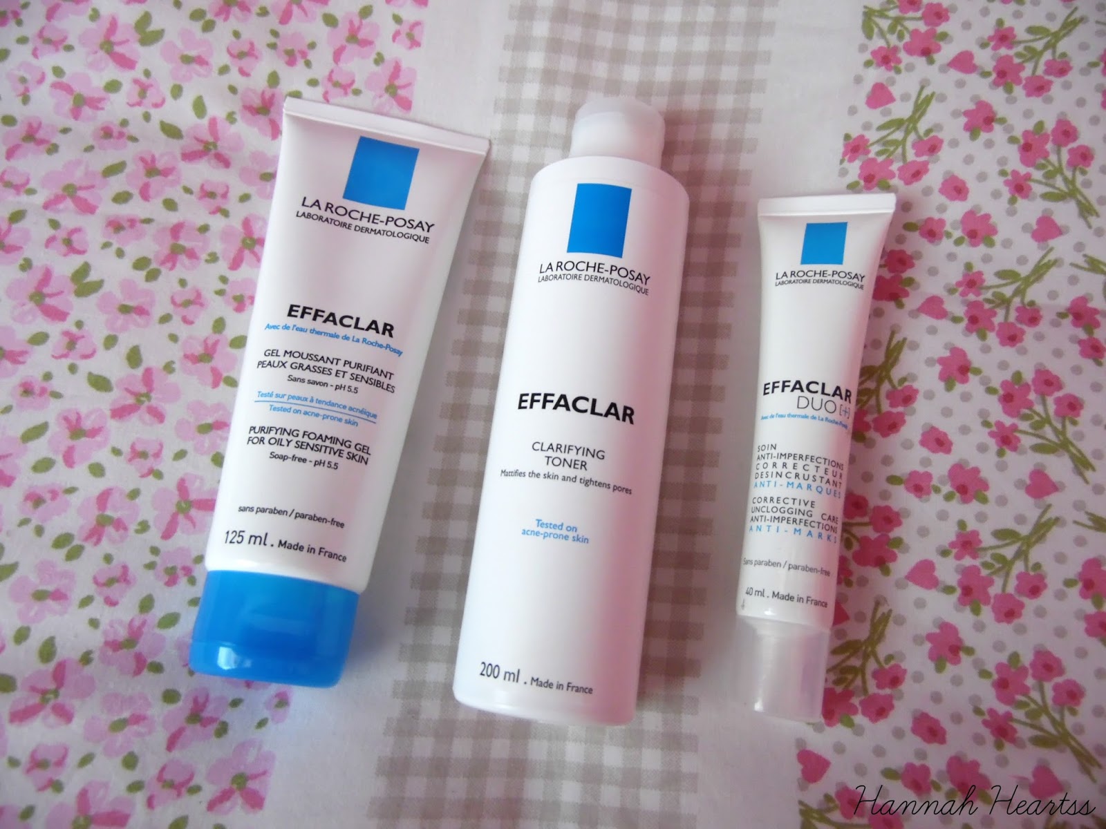 La Roche Posay Effaclar 3 Step Anti-Blemish System — Hannah Heartss