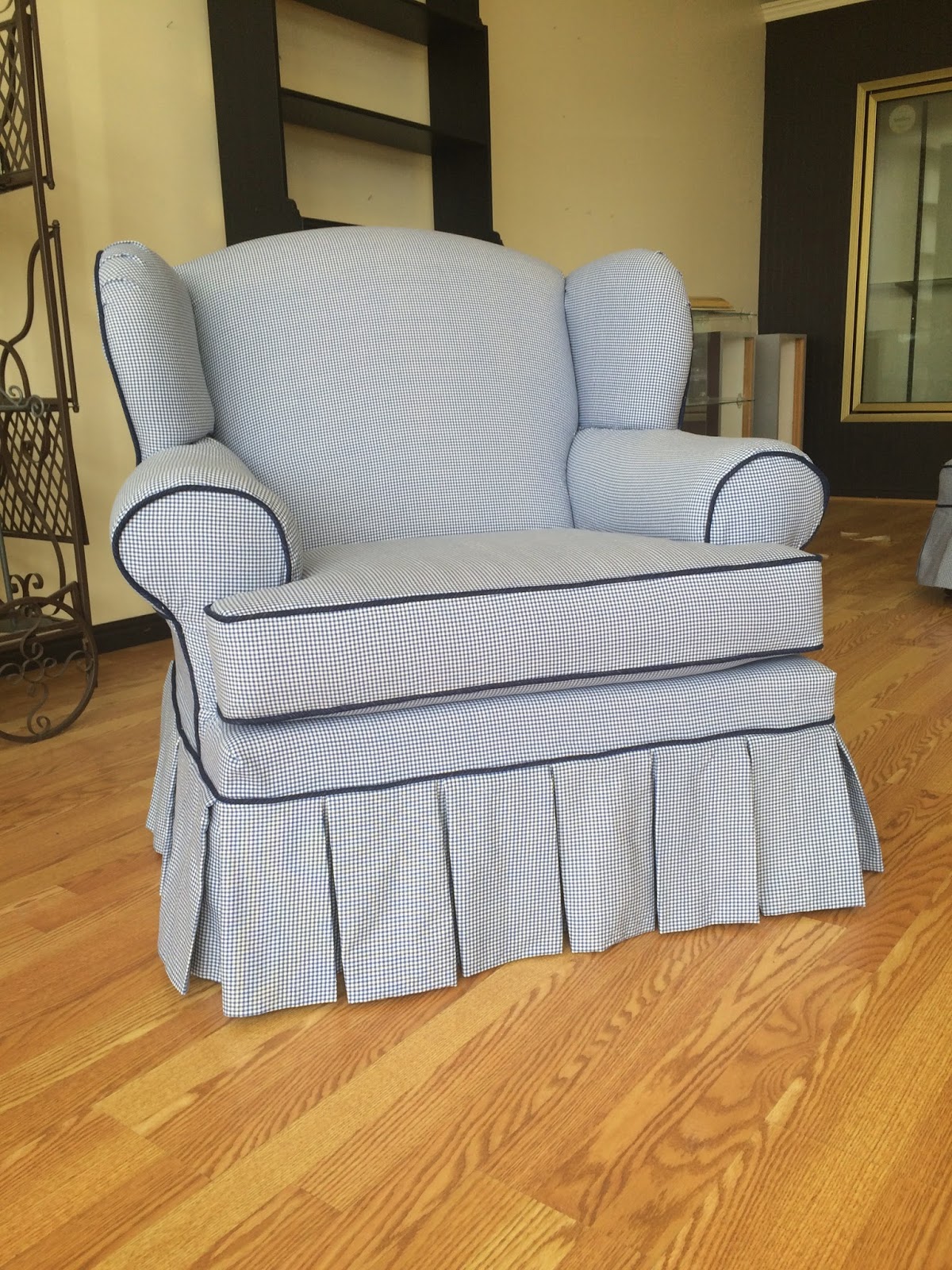 The Sewing Nerd Slipcovers Gingham style