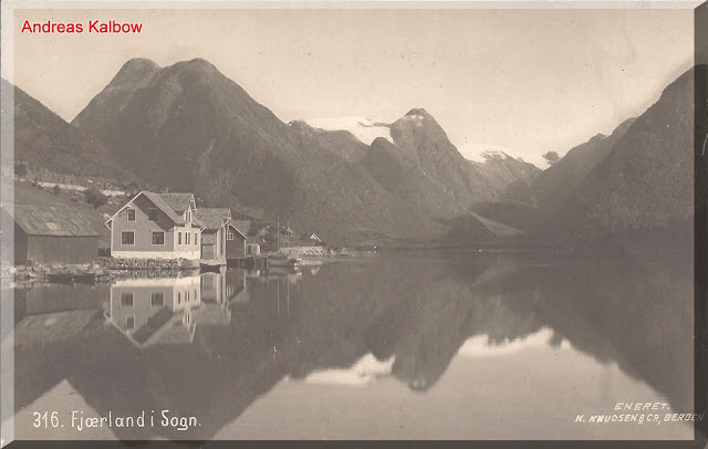 The view of Fjærland taken in 1910. Photo: Vogelfoto69.