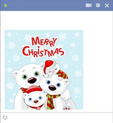 Christmas Polar Bears Emoji