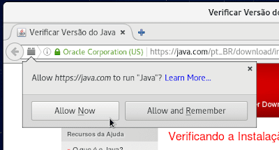 Permitir a execução do plugin Permitir a execução do plugin
