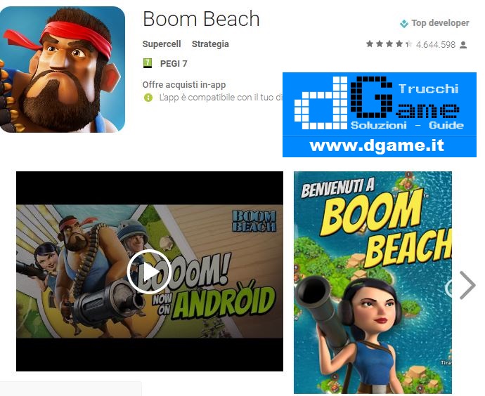 Trucchi Boom Beach Mod Apk Android v27.136 dGame.it Soluzioni & Trucchi