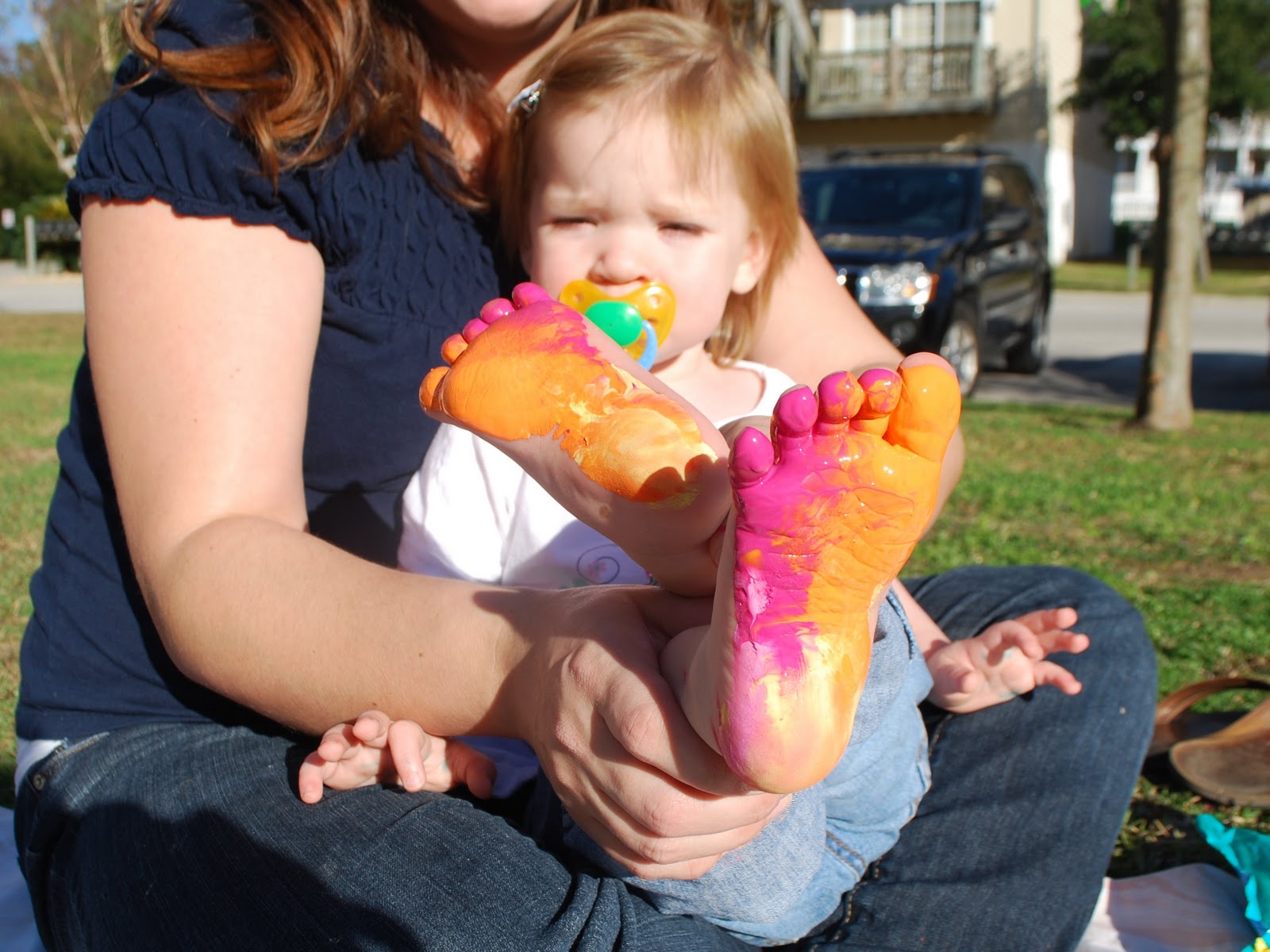 Charity's Chatter Feet painting