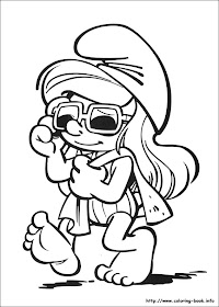 transmissionpress: 12 Smurf Coloring Pages