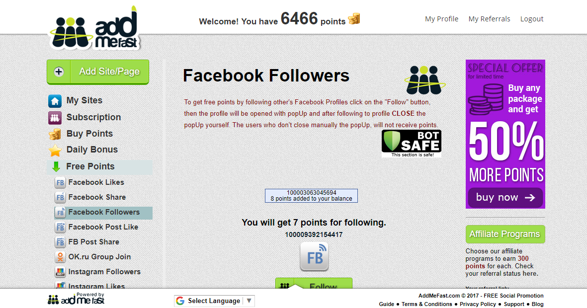 addmefast auto clicker download