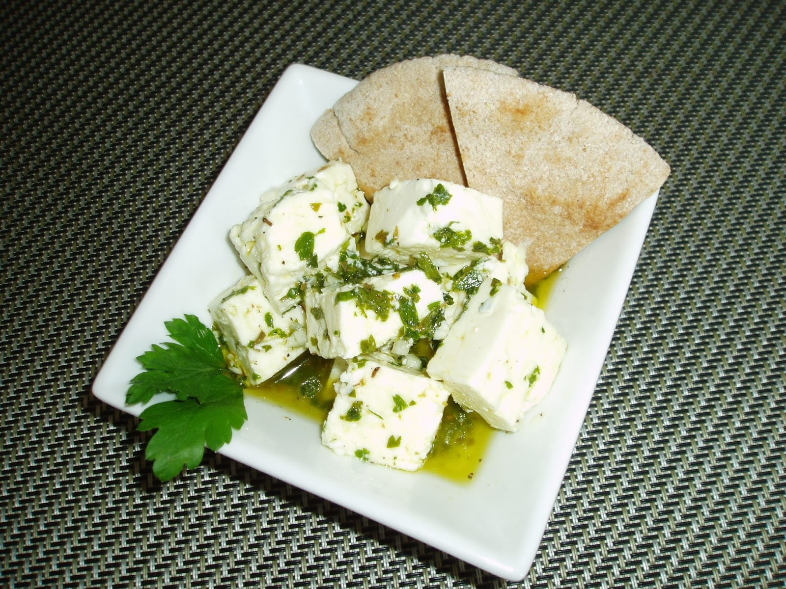 Meatless Mediterranean Marinated Feta