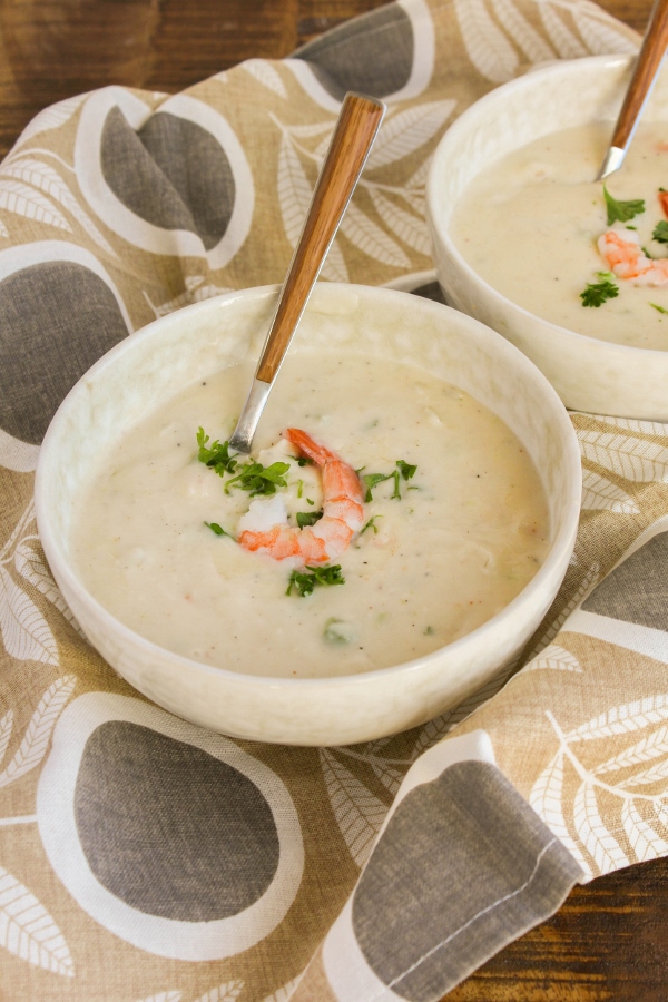 Rich, creamy, hearty and delicious, this Seafood Bisque is elegant enough for celebrations but also casual enough for a family meal. It's easy to make and can be on the table in about 30 minutes!